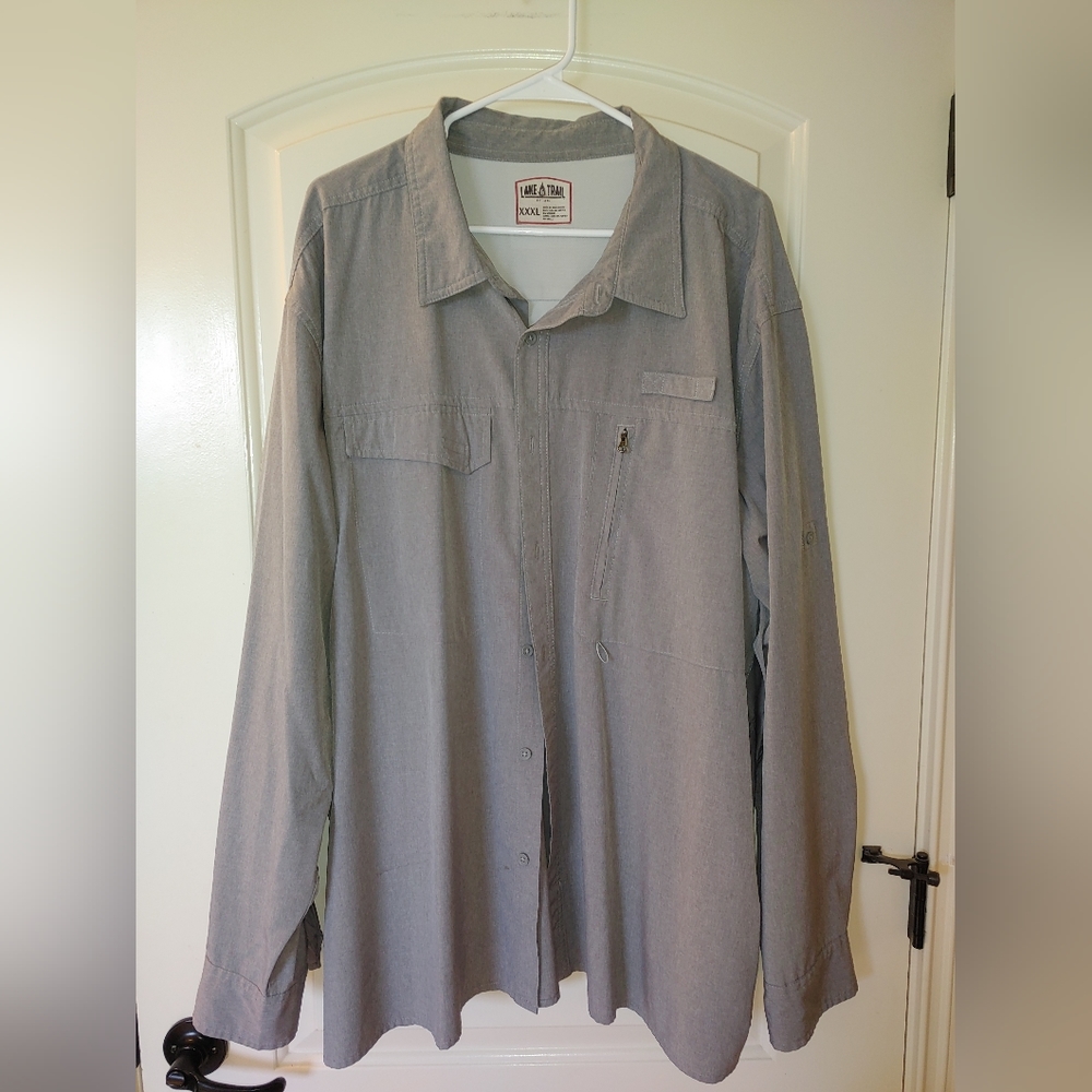 Lake and Trail Vented Fishing Shirt, XXXL